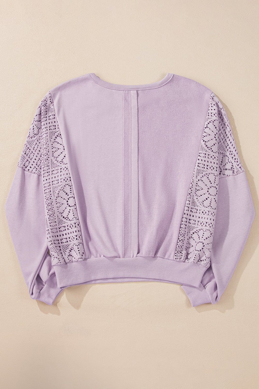 Orchid Crochet Sweatshirt