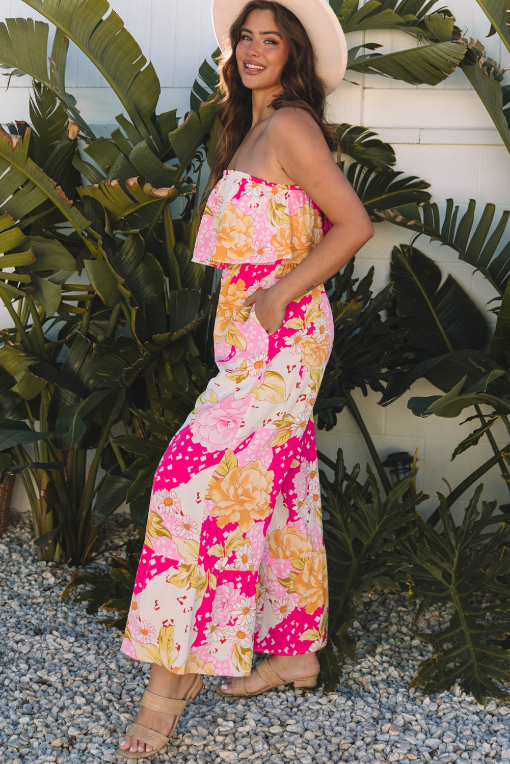 Floral Print Jumpsuit