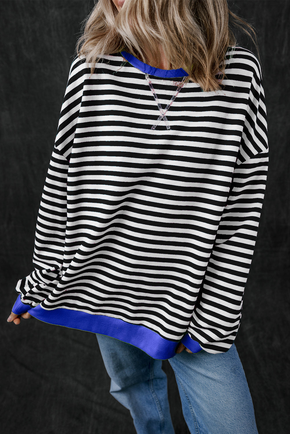 Cozy Striped Relaxation Sweater