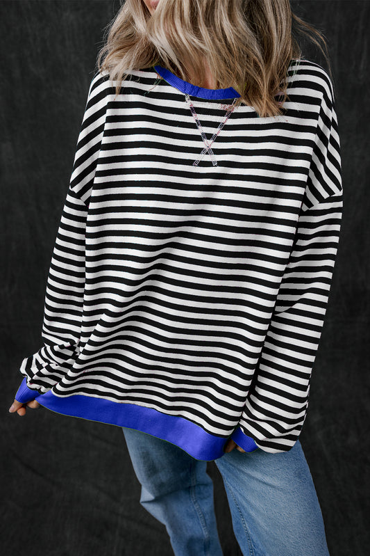 Cozy Striped Relaxation Sweater