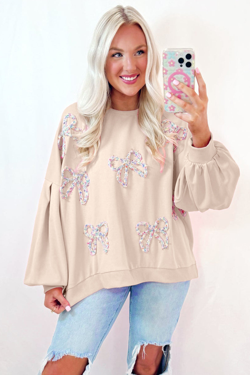 Bow Sleeve Pullover