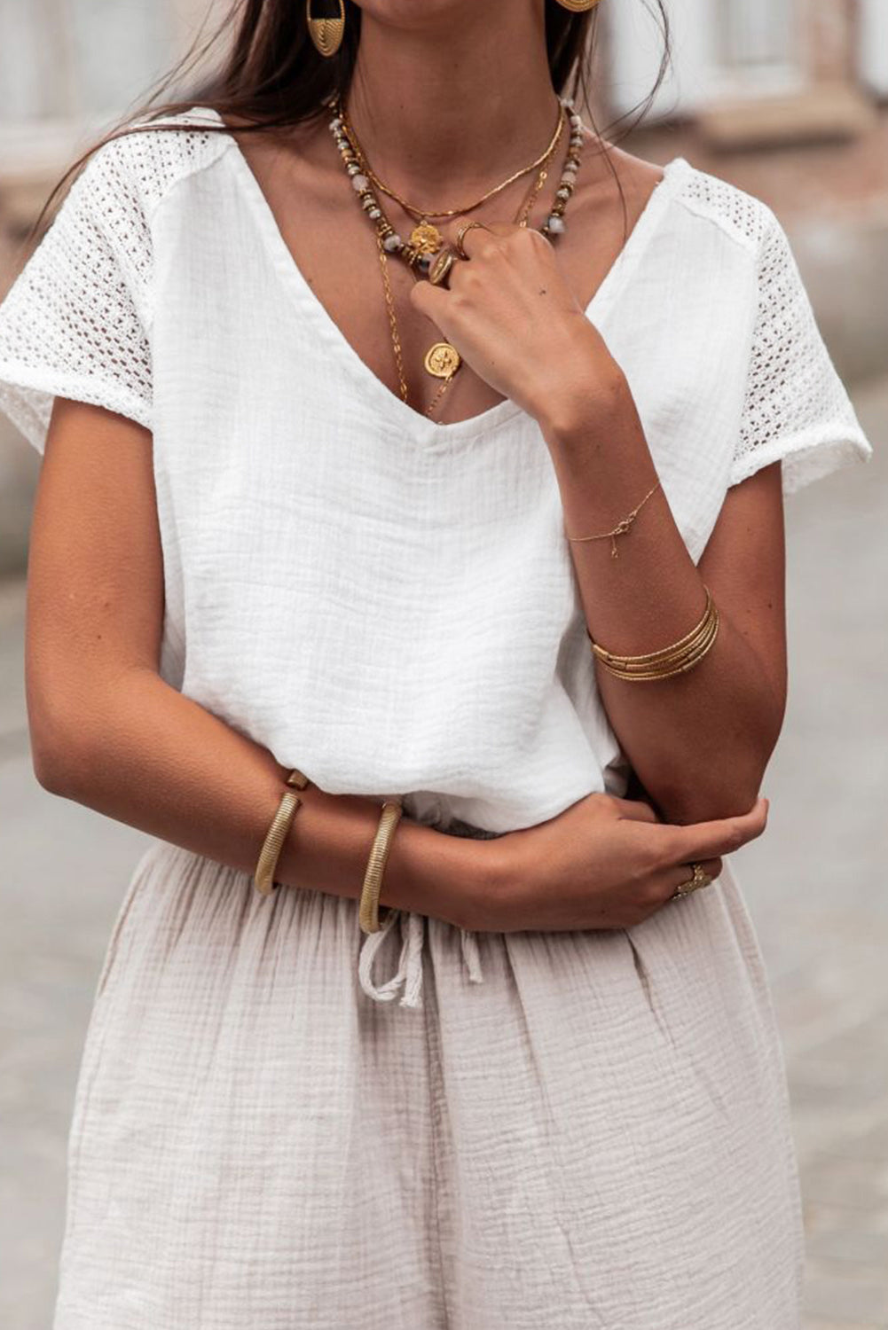 Lace Crochet Shirt