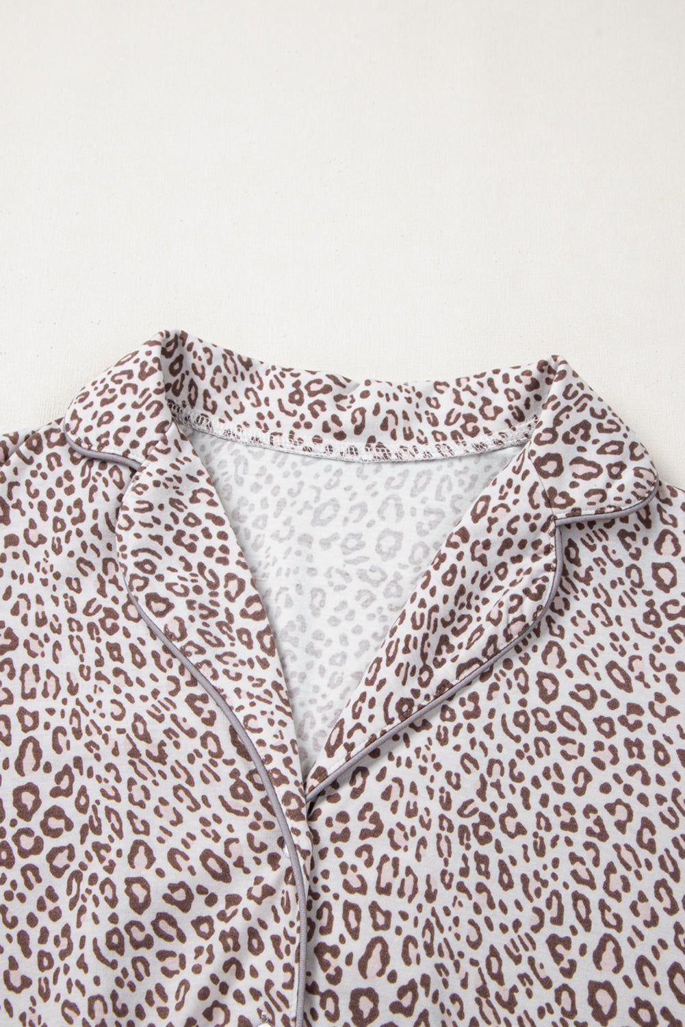 White Leopard Pajamas Set