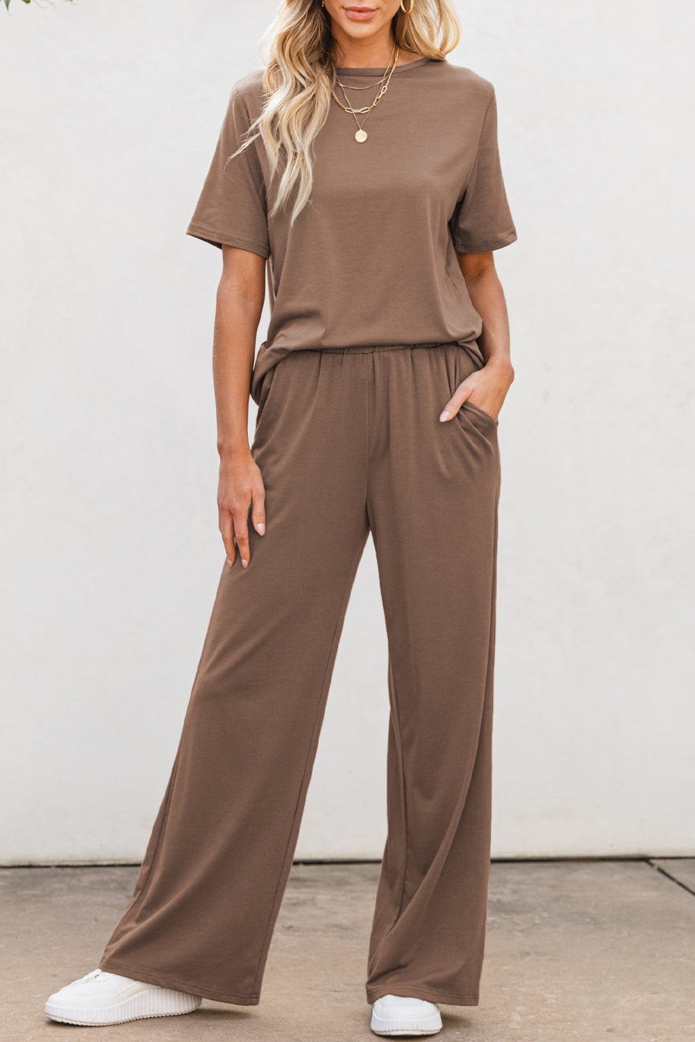 Wide Leg Pants Set