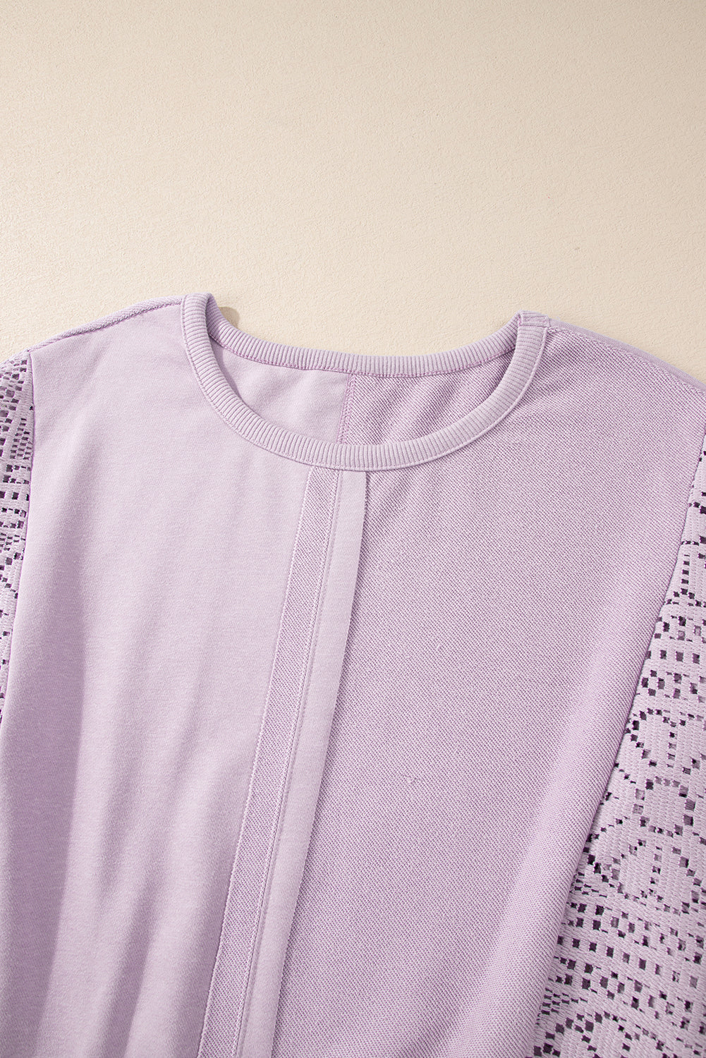 Orchid Crochet Sweatshirt