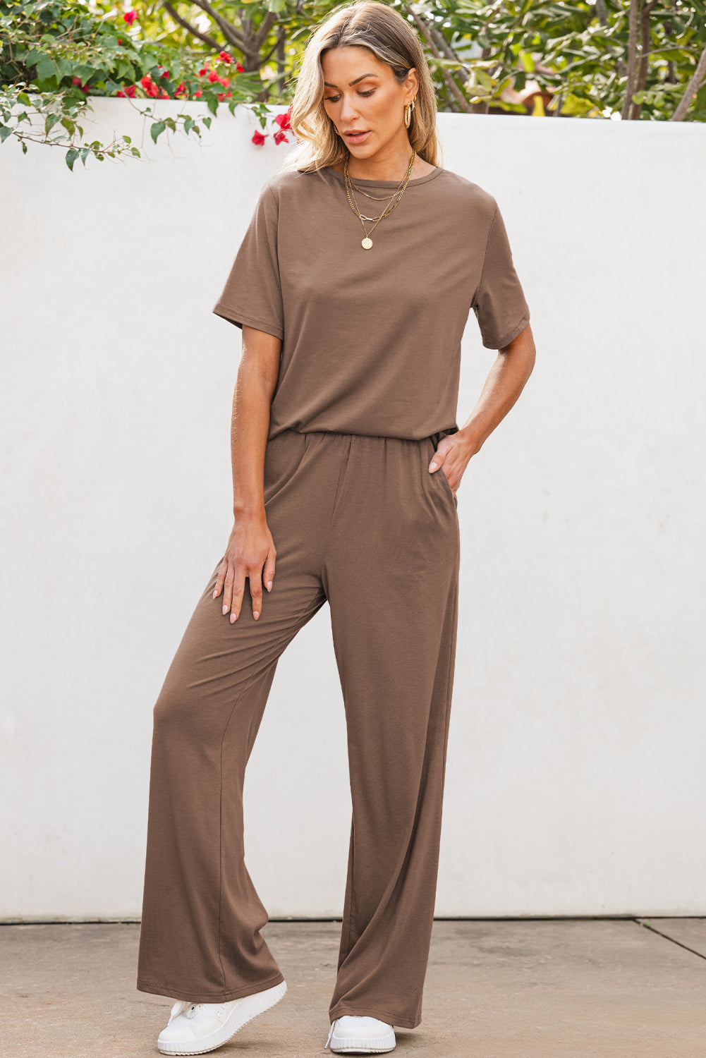 Wide Leg Pants Set