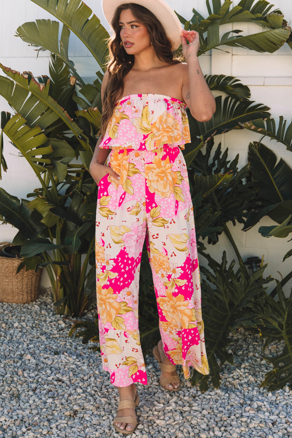 Floral Print Jumpsuit