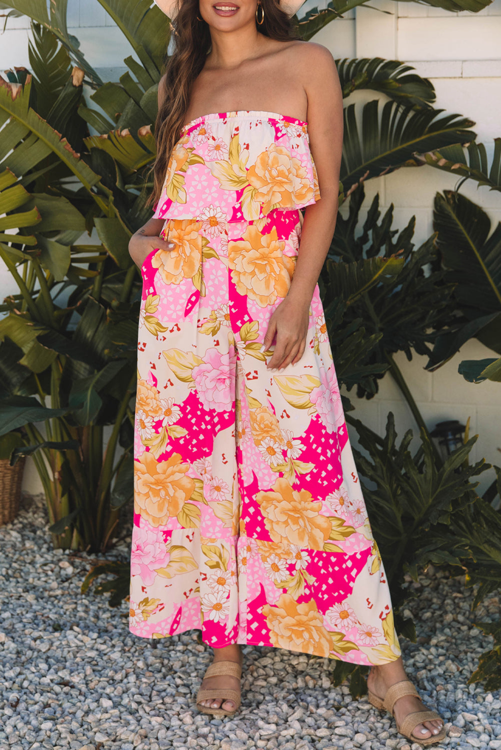 Floral Print Jumpsuit