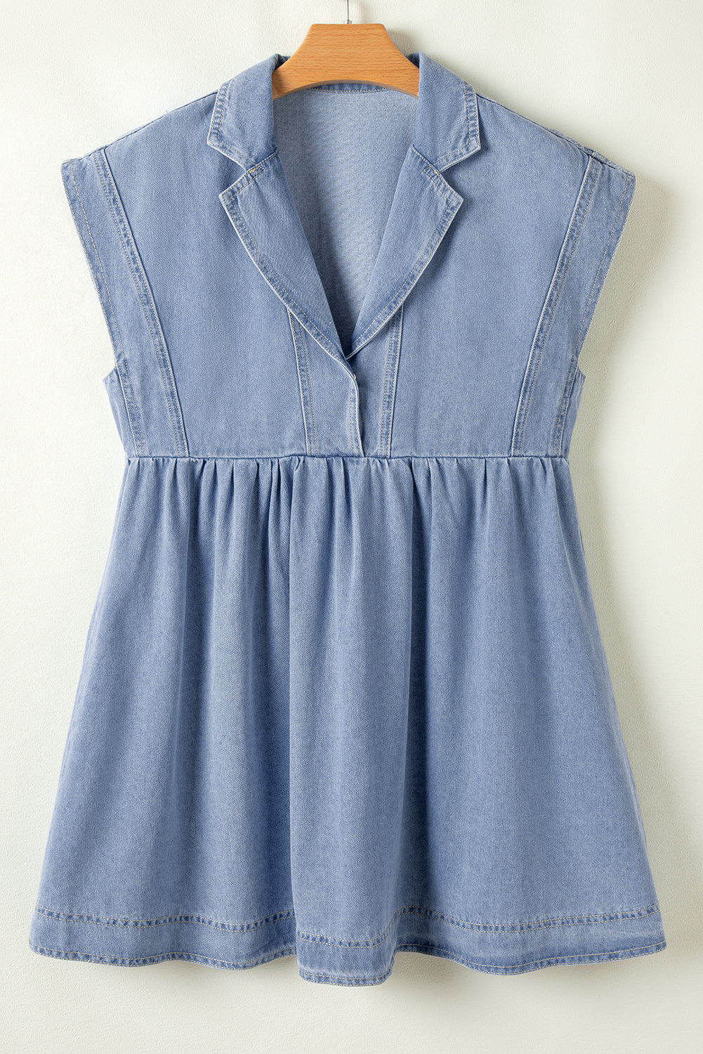 Beau Blue Lapel Dress