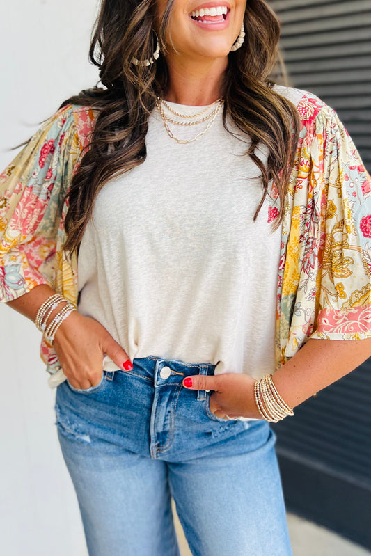 Floral Patchwork Blouse