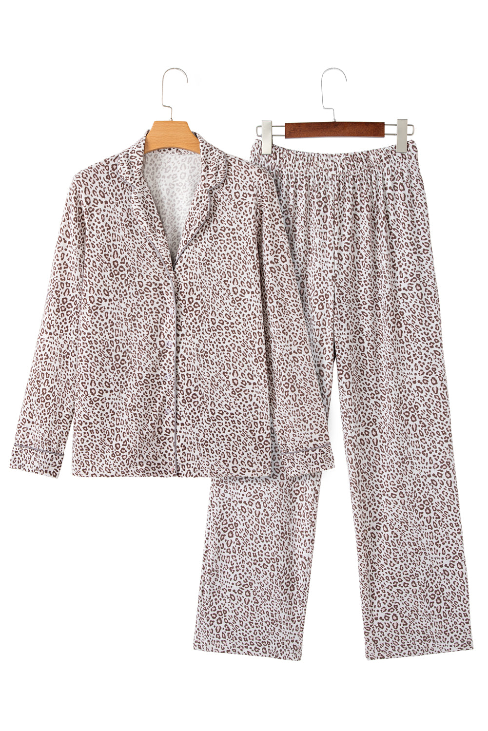 White Leopard Pajamas Set