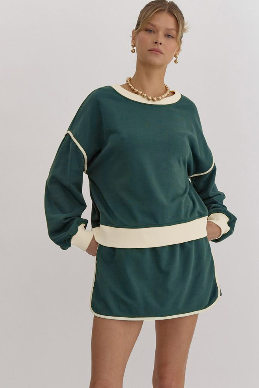 Evergreen Comfy Skort Set