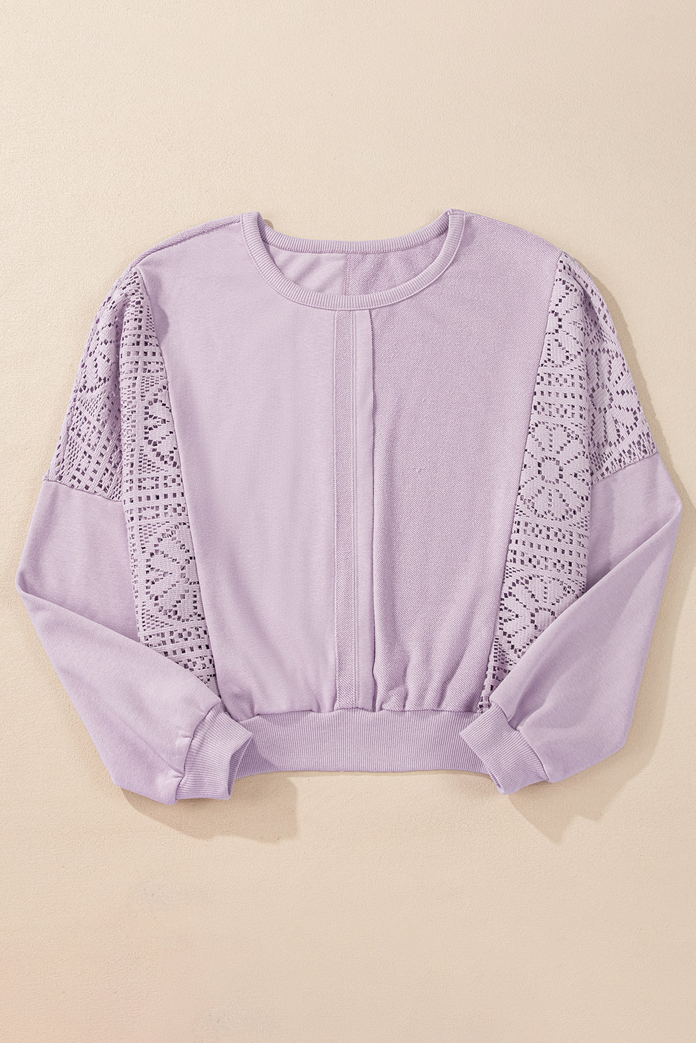 Orchid Crochet Sweatshirt