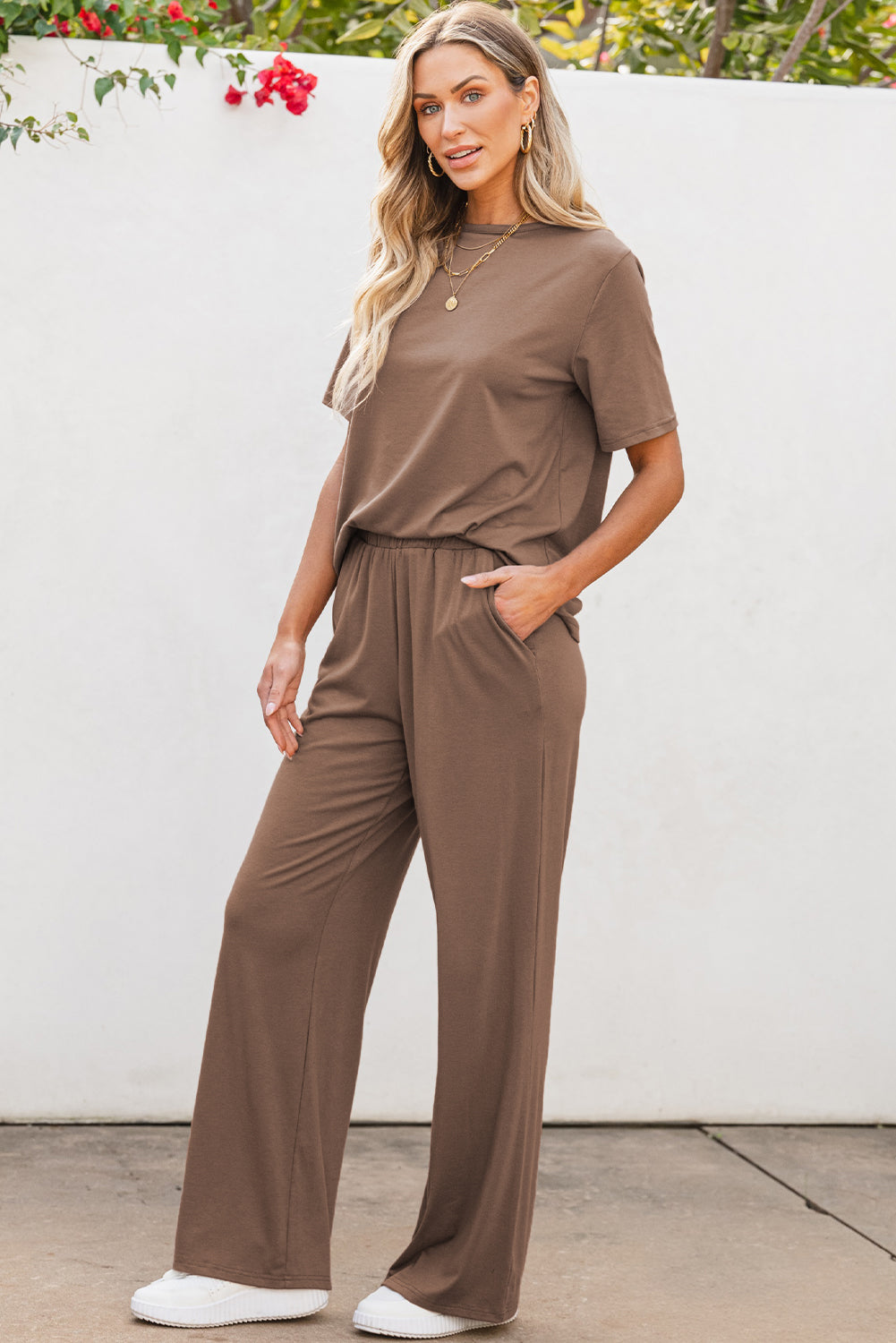 Wide Leg Pants Set