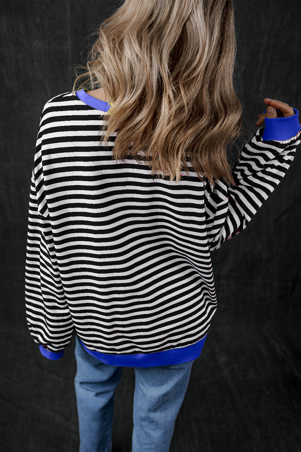 Cozy Striped Relaxation Sweater